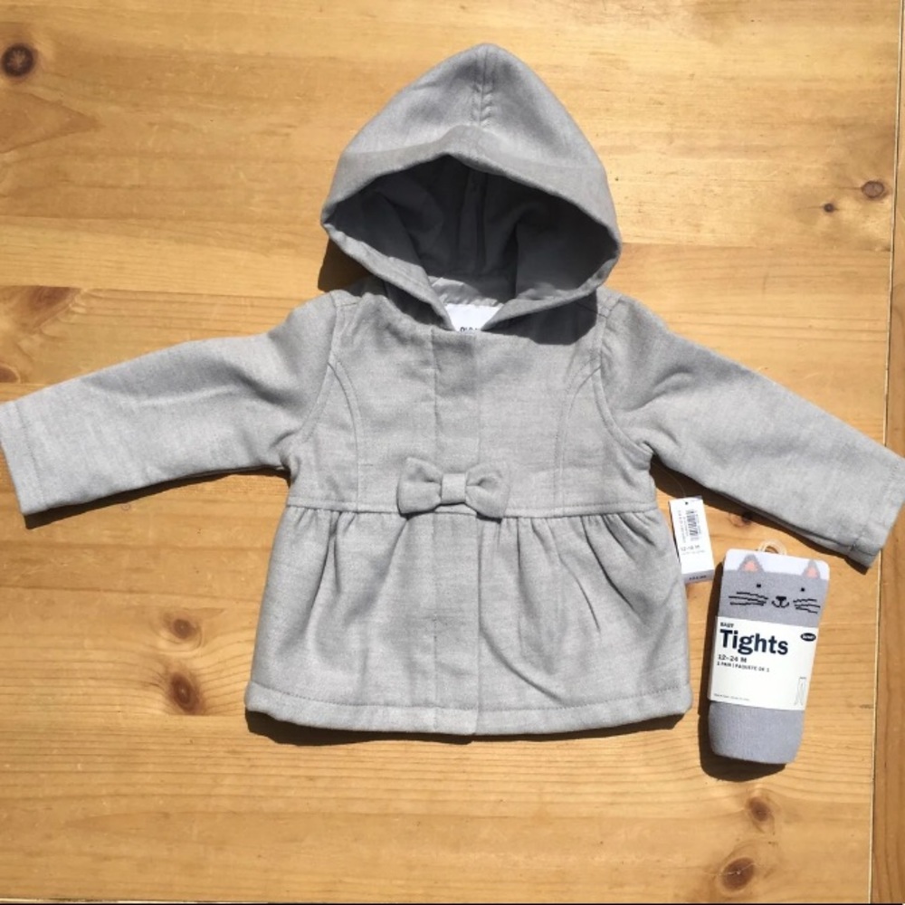 NWT!! Old Navy Girl’s Coat & Tights